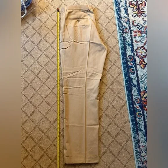 J. Crew x Crespi Milano Aldridge style pants in Khaki NWOT 35